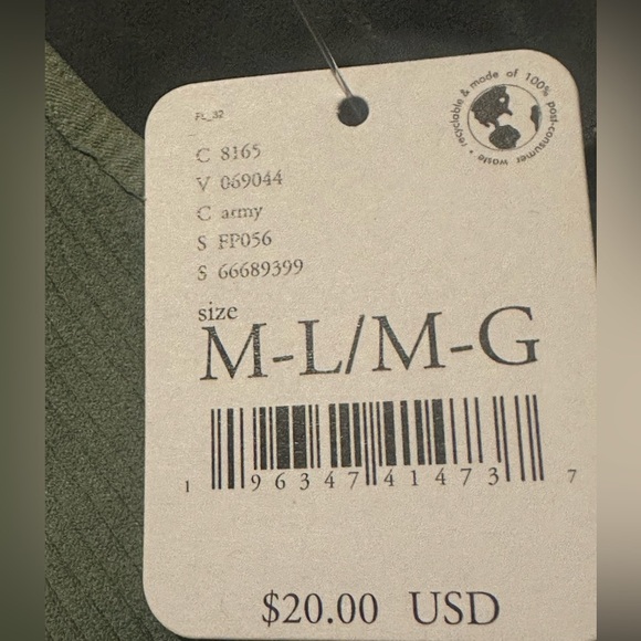 NWT Intimately Free people Strappy Sunset Strappy Bra army Size M-L - Picture 4 of 10